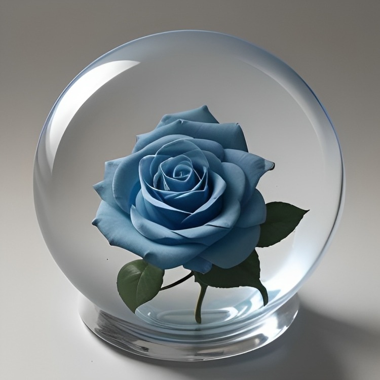 Captivating blue rose