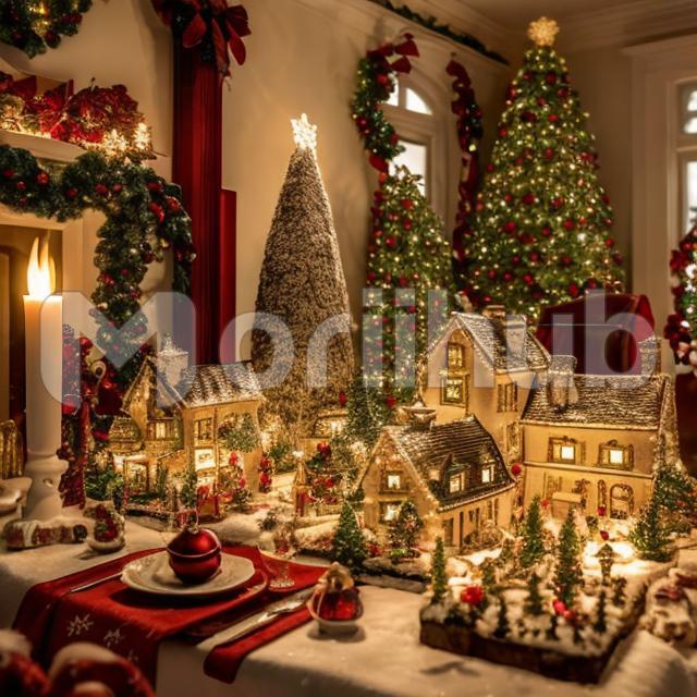 Magical Christmas miniature village