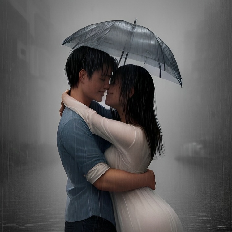 Rainy romance