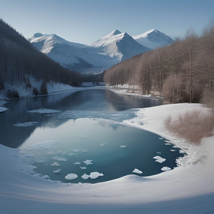 Blue water lakes