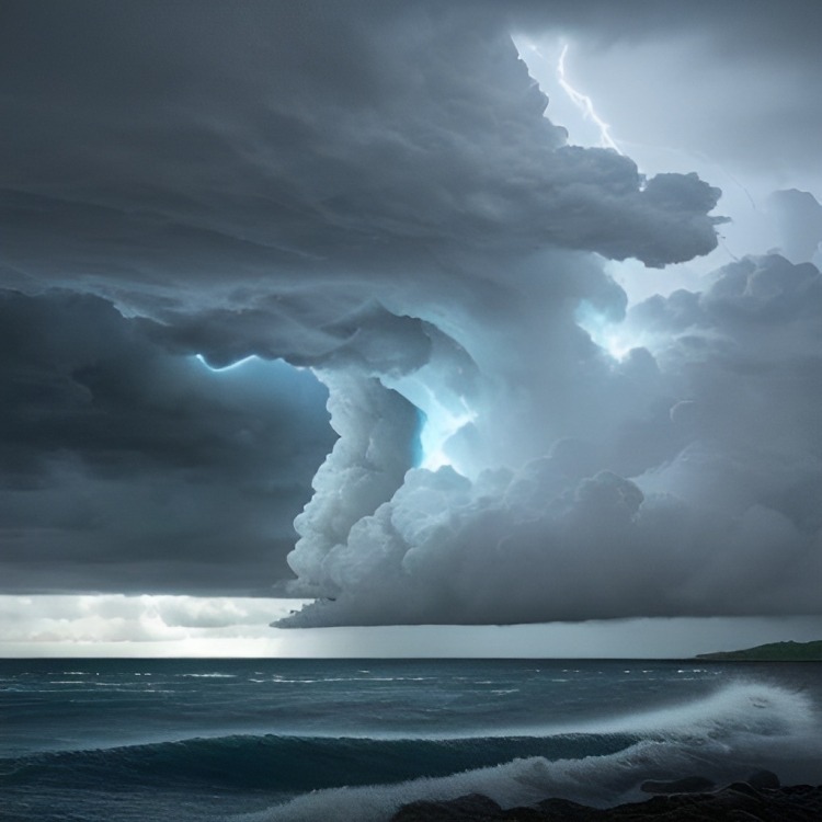 Raging storm