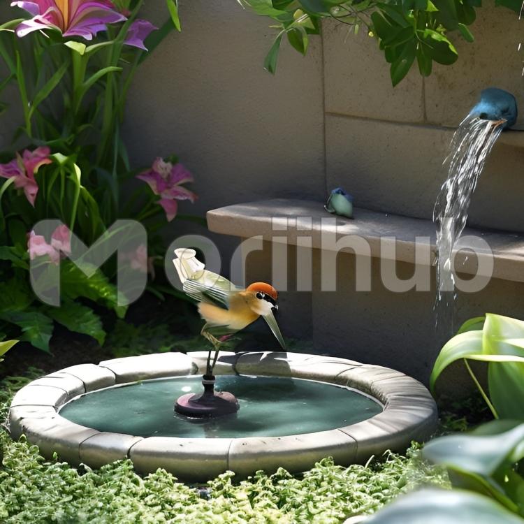 small birdbath