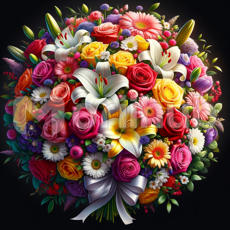 Roses And Lilies