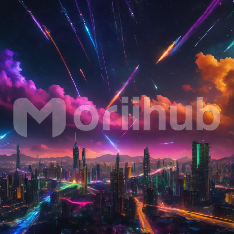 Neon Night Sky
