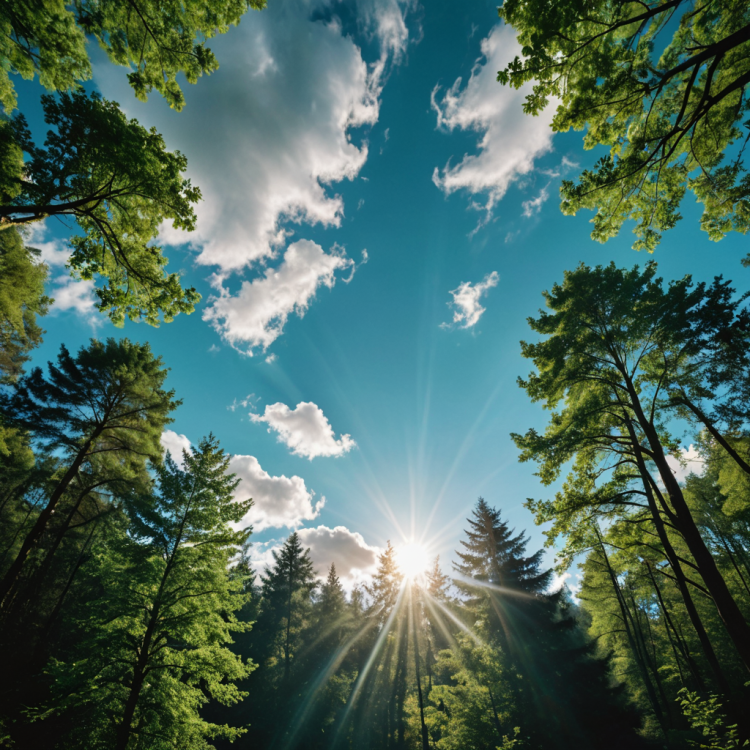 Sunlit Treetops