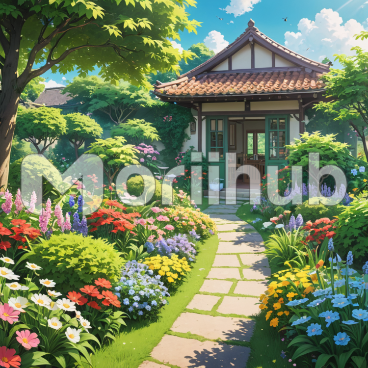 Path Through Flowers