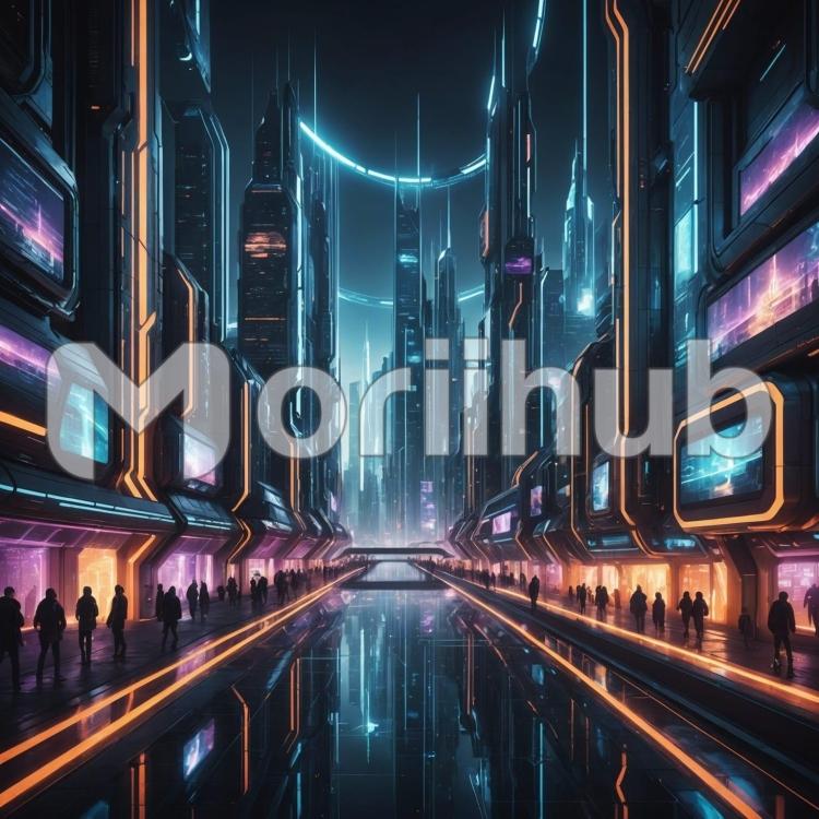 Illuminated City