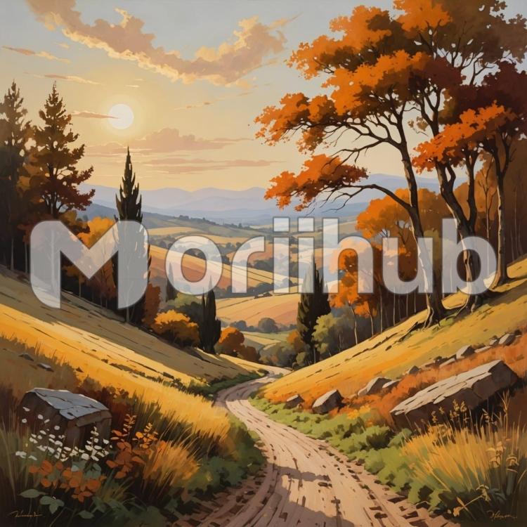 Trail Amidst Green