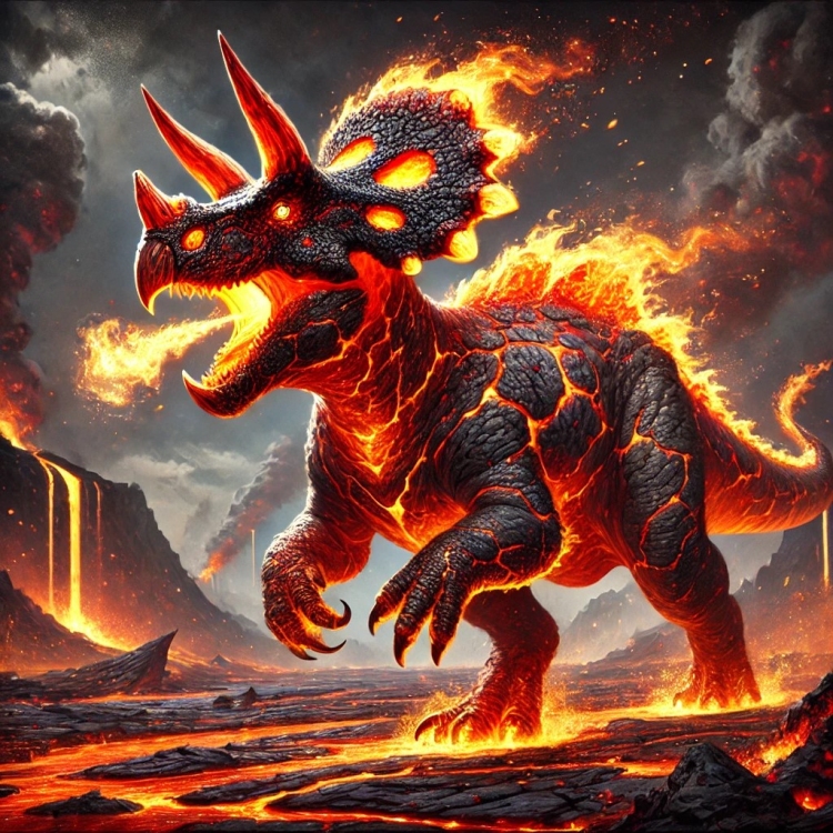 Fire Triceratop