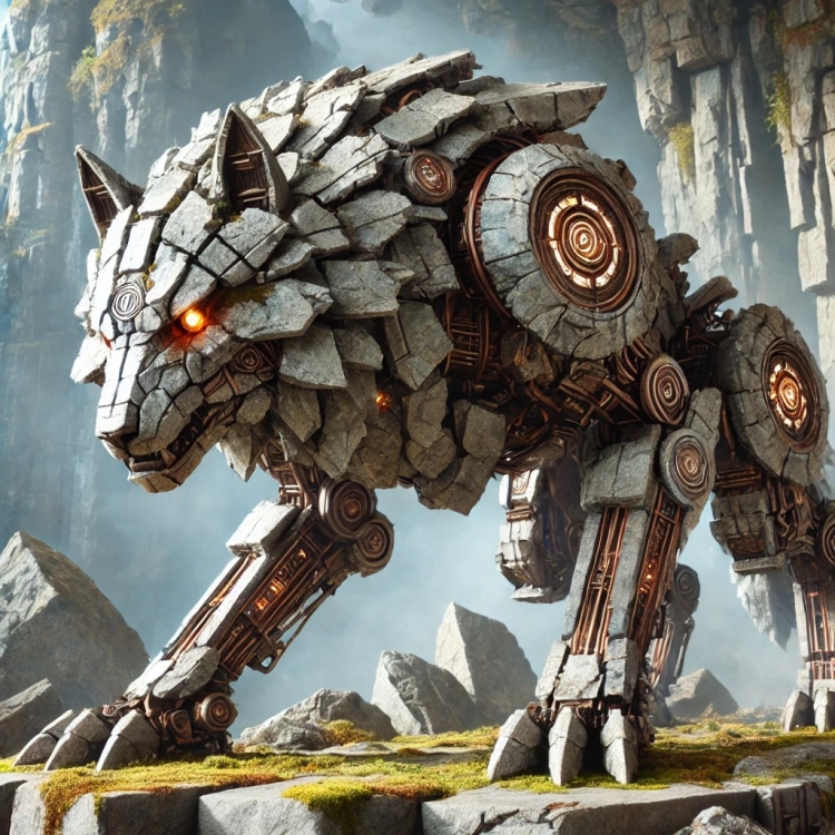 Stone Wolf Automaton