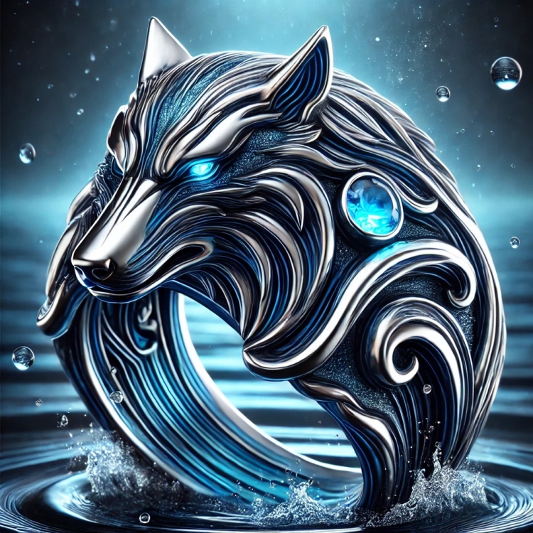 Water Wolf Ring