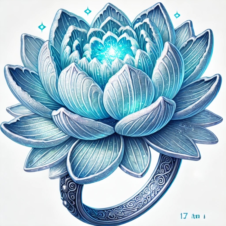 Ice Lotus Ring