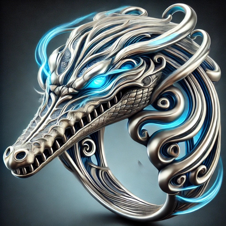 Wind Crocodile Ring