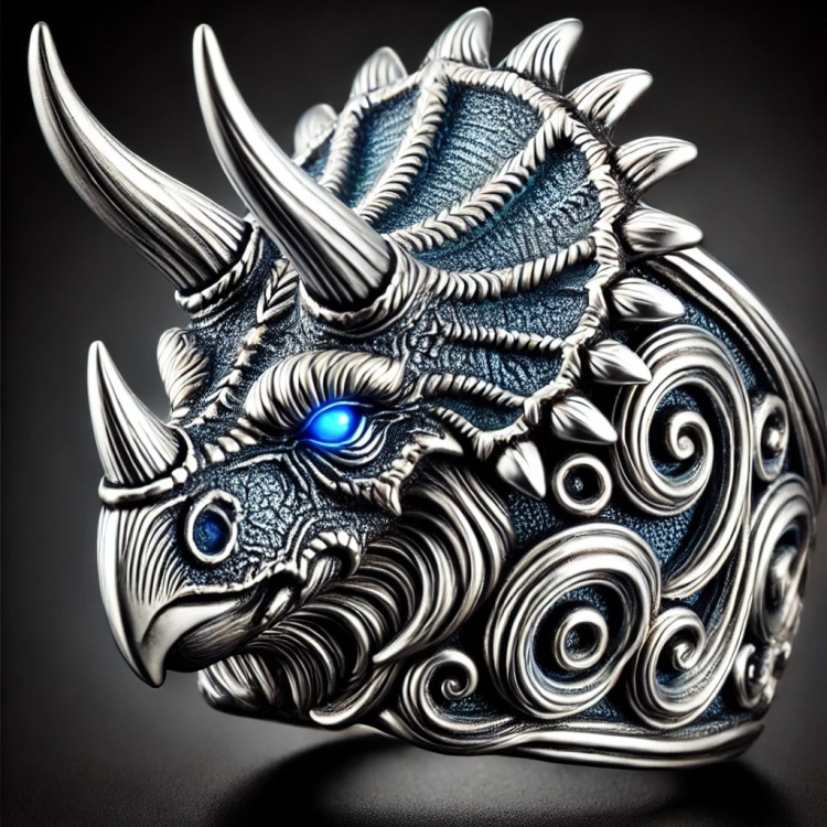 Wind Triceratops Ring