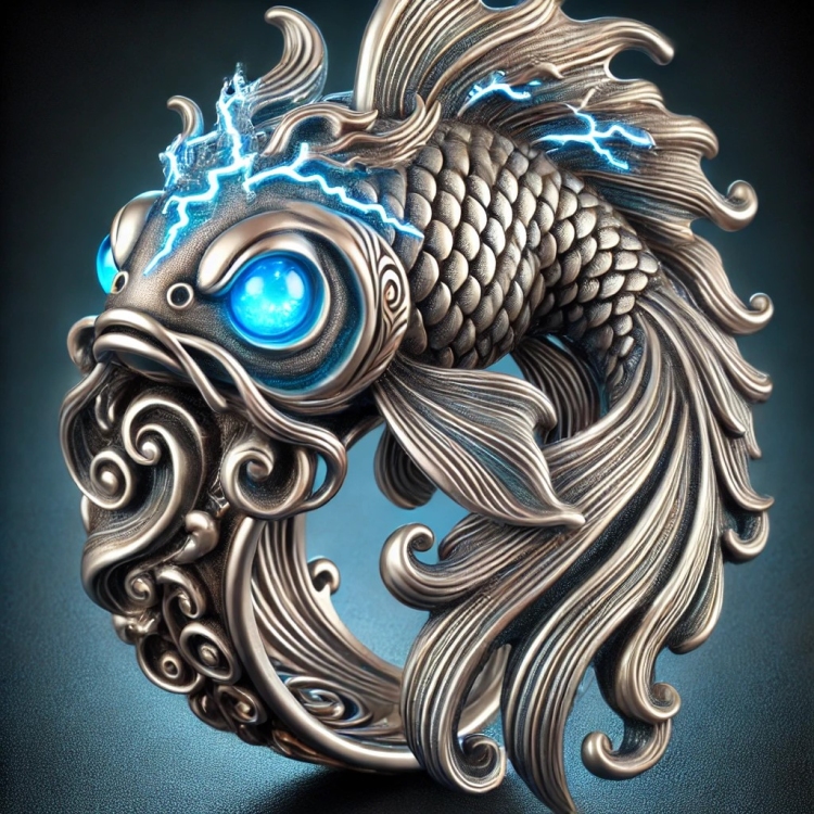 Storm Goldfish Ring