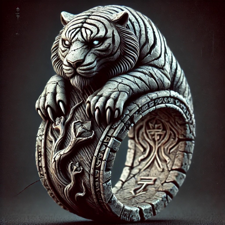 Stone Tiger Ring