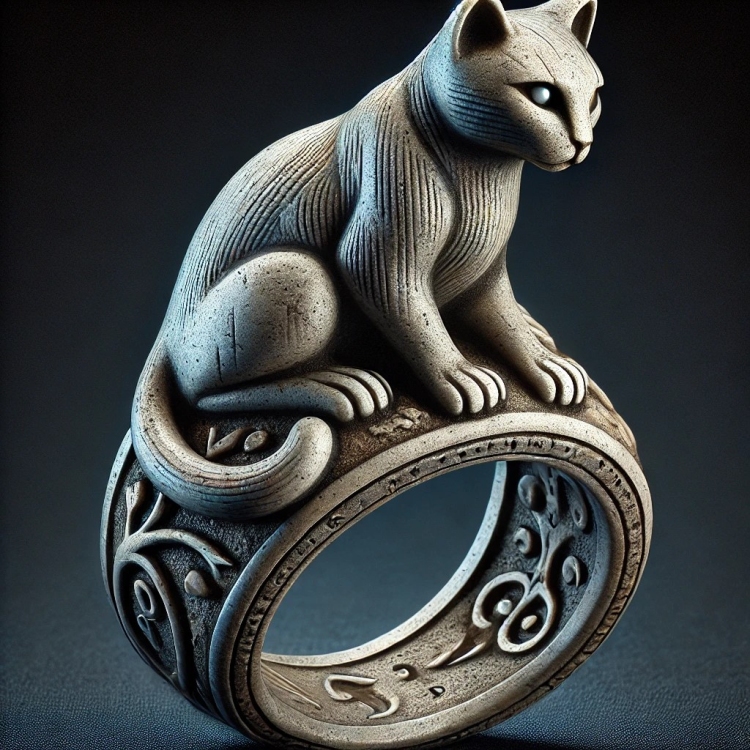 Stone Cat Ring