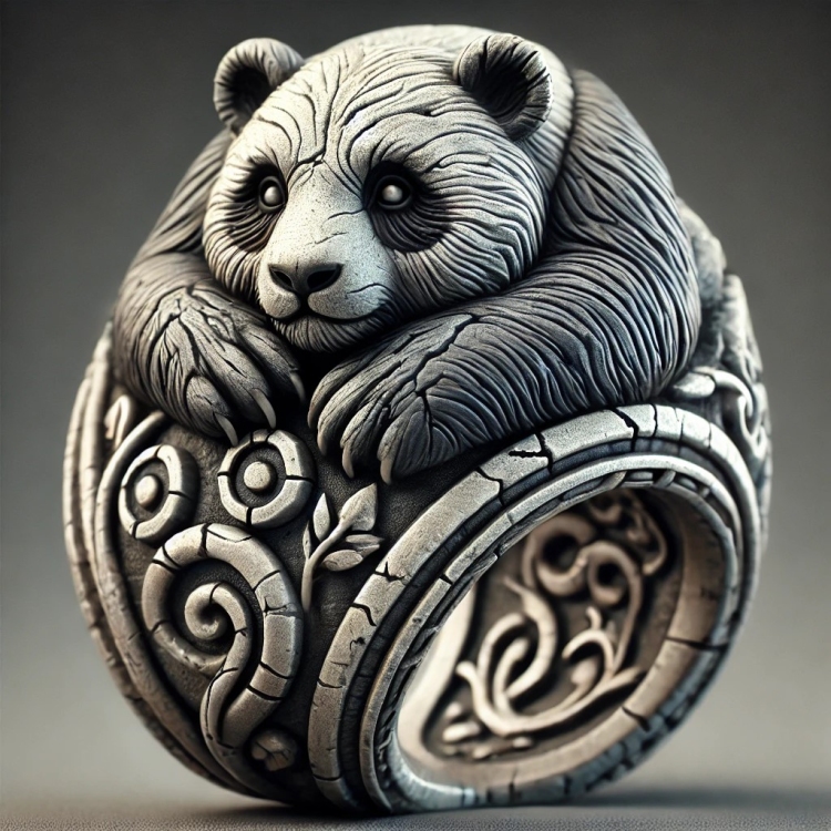 Stone Panda Ring