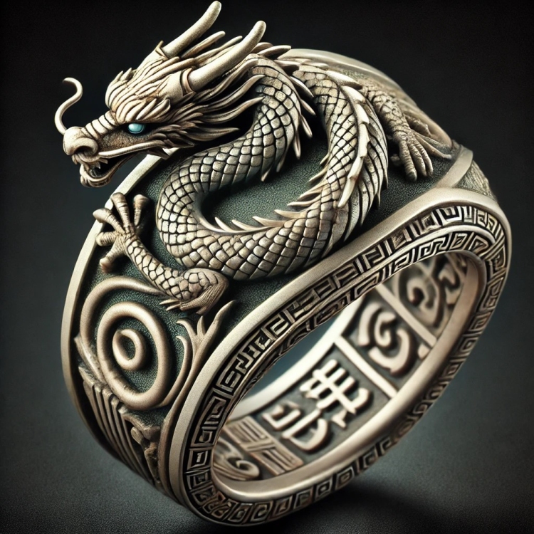 Eastern Stone Dragon Ring