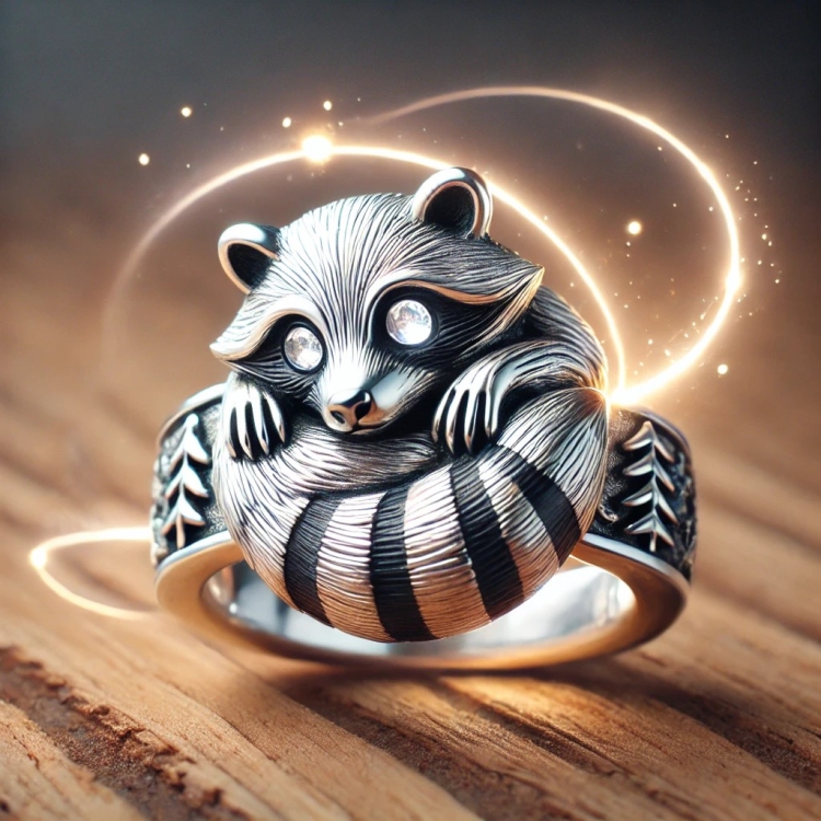 Light Racoon Ring