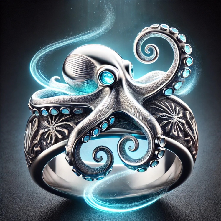 Light Octopus Ring
