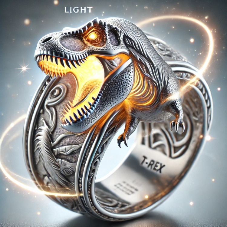 Light T Rex Ring