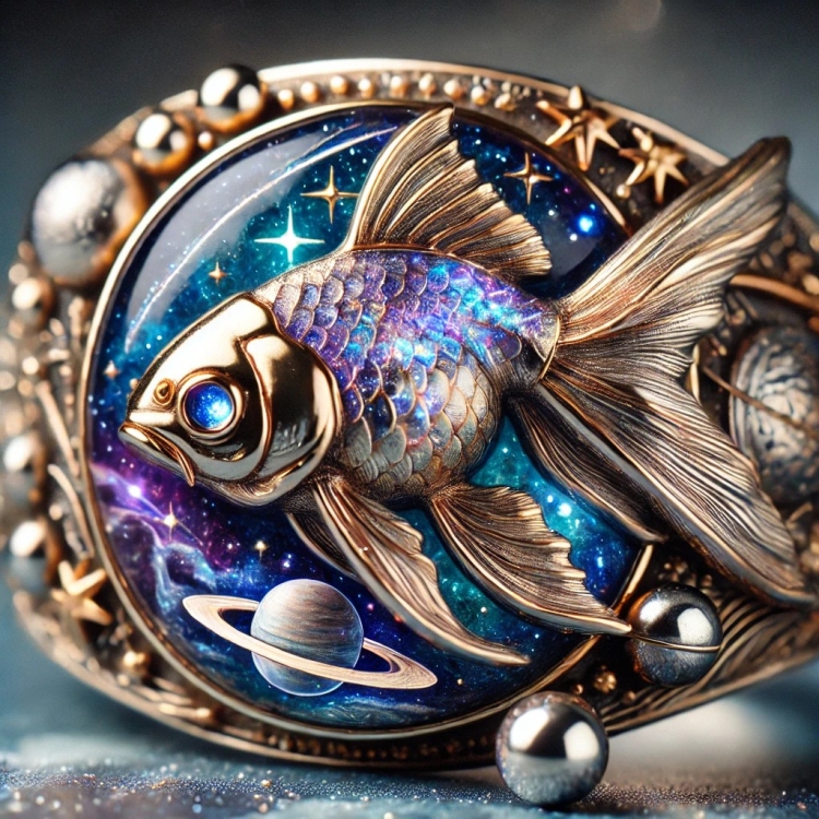 Space Goldfish Ring