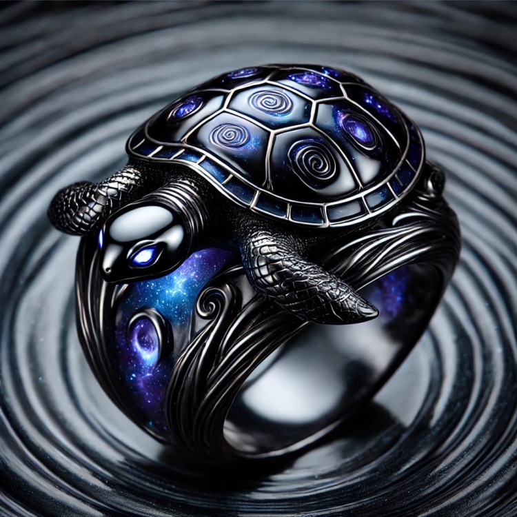 Void Turtle Ring
