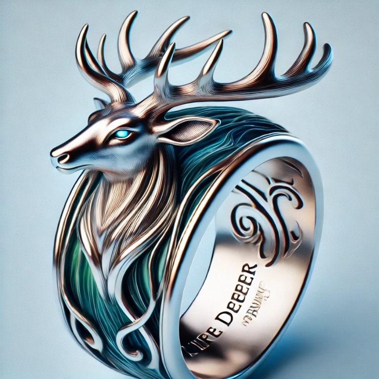 Life Deer Ring