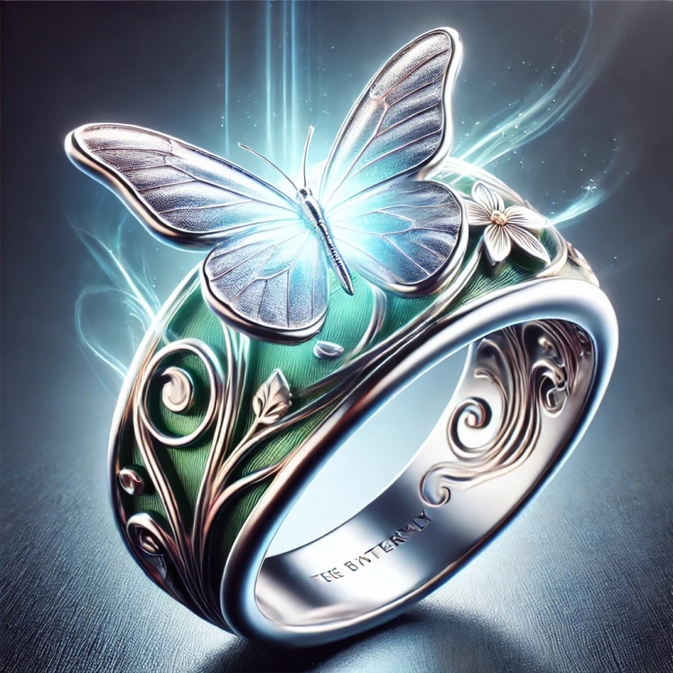 Life Butterfly Ring
