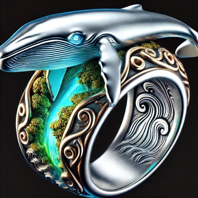 Life Whale Ring