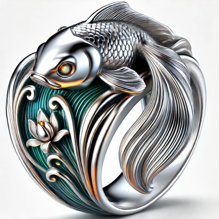 Life Goldfish Ring
