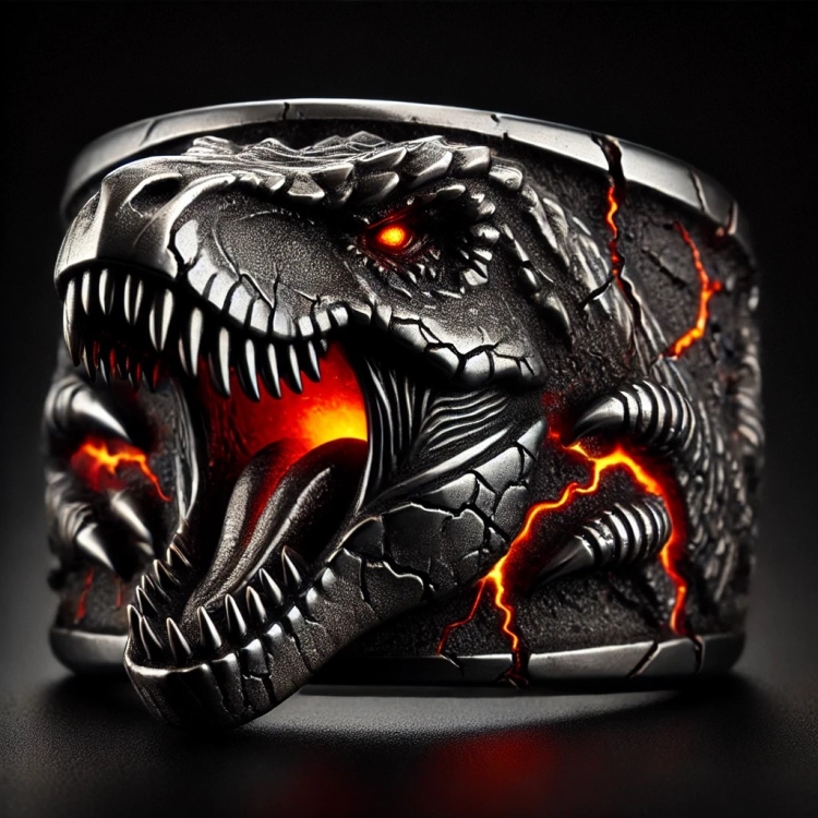 Destruction T Rex Ring