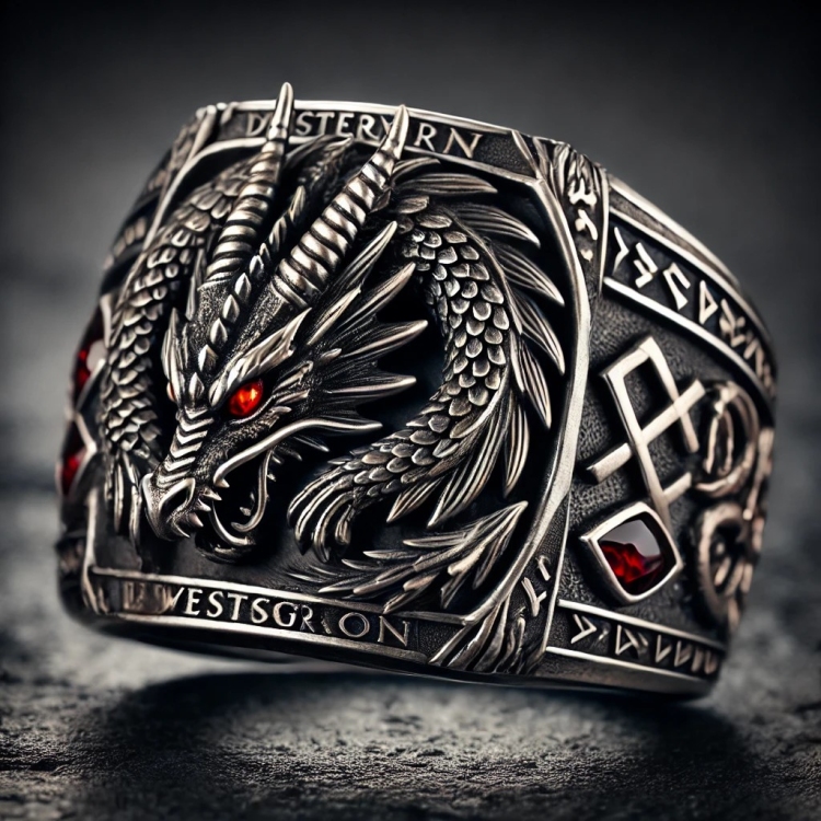 Western Soul Dragon Ring