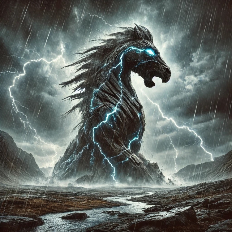 Storm Horse Totem