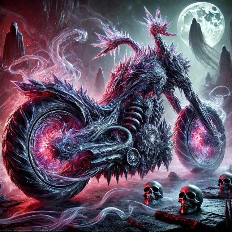 Death Motorbike Crystal