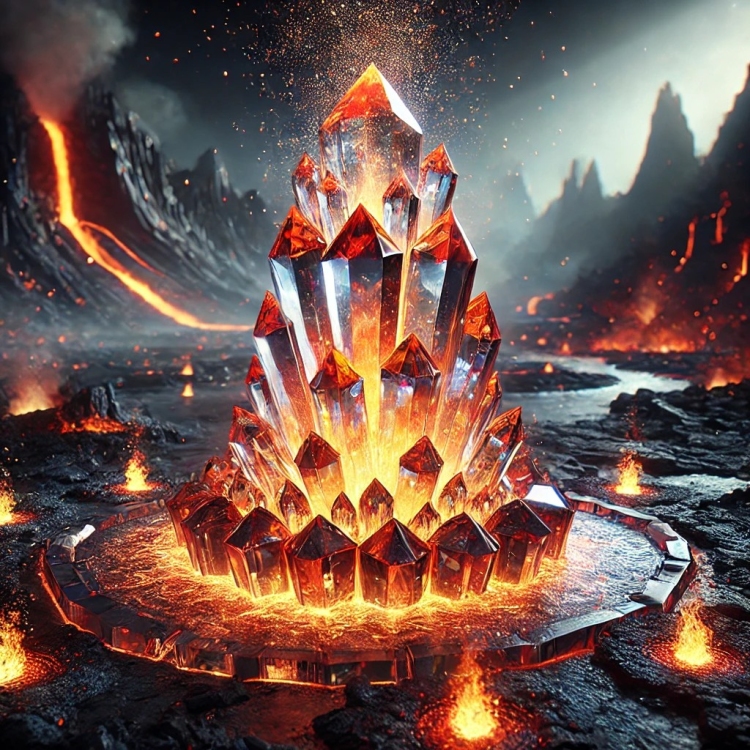 Fire Fountain Crystal