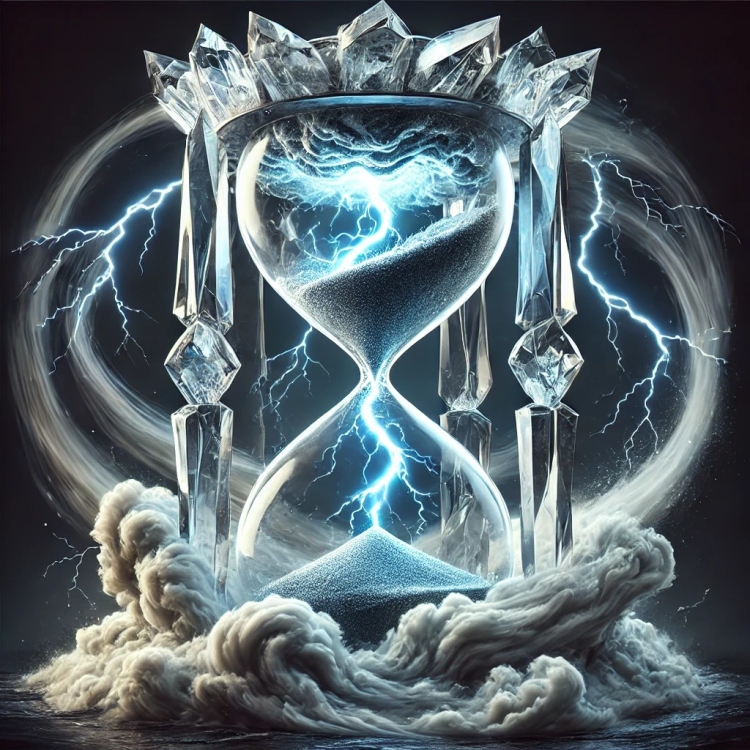 Storm Hourglass Crystal
