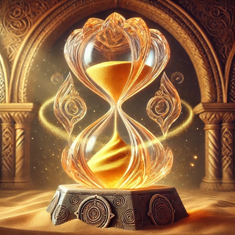 Sand Hourglass Crystal