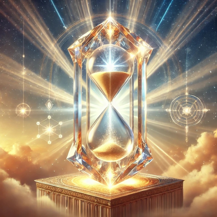 Light Hourglass Crystal