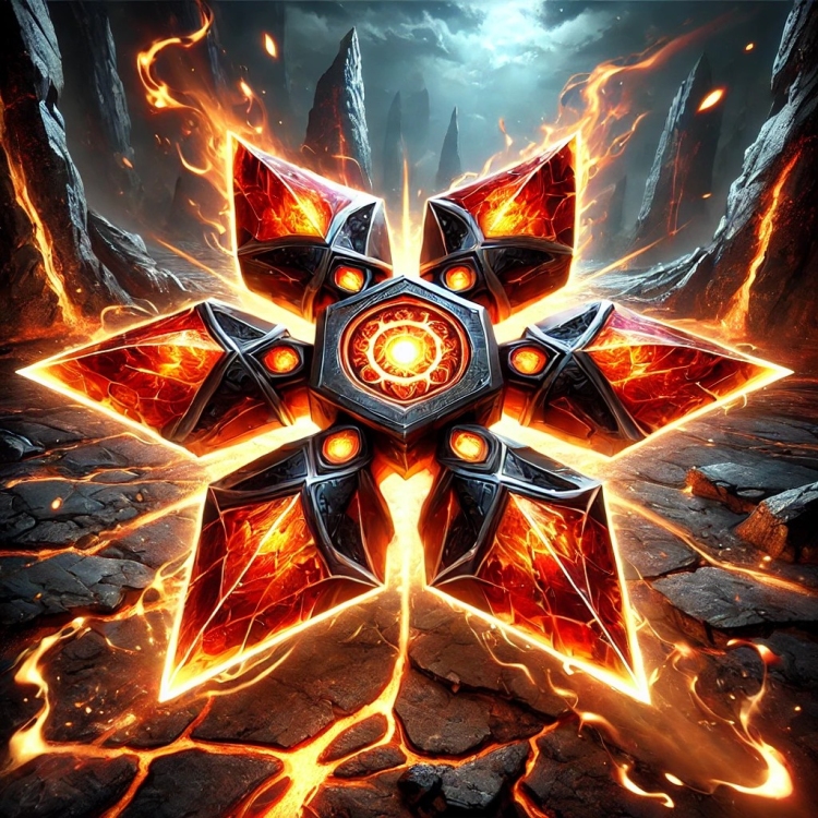 Fire Shuriken Crystal