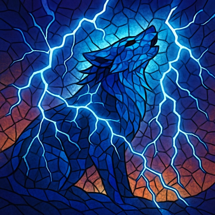 Storm Wolf Mosaic