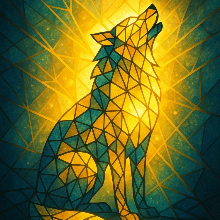 Light Wolf Mosaic