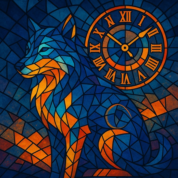 Time Wolf Mosaic