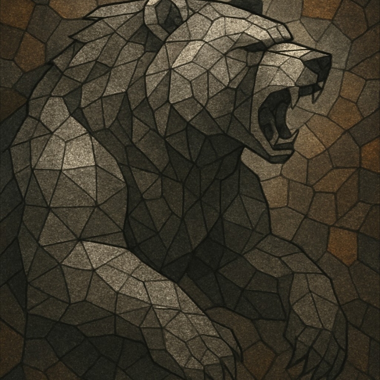 Stone Bear Mosaic