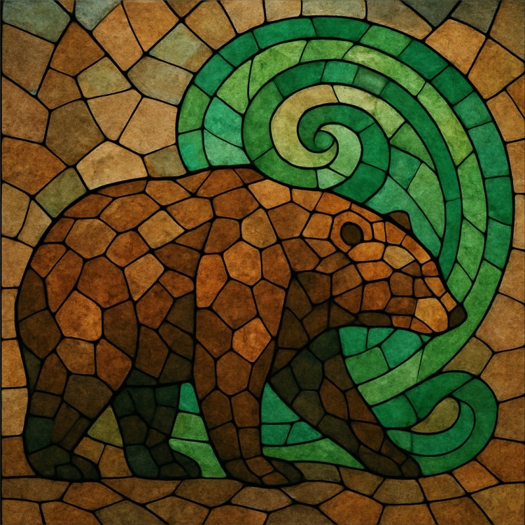 Earth Bear Mosaic