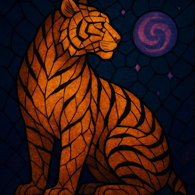 Mystic Tiger Mosaic