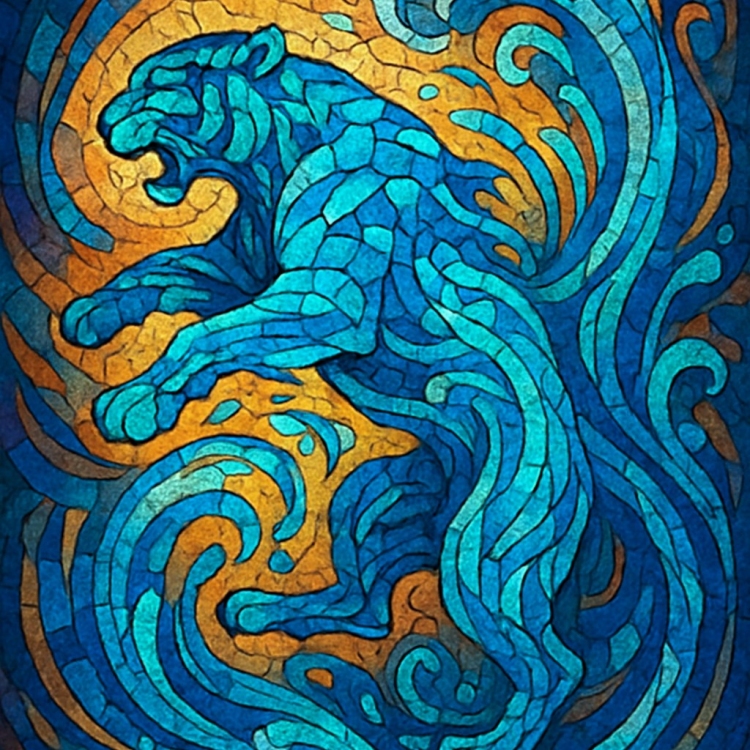 Water Tiger Mosaic