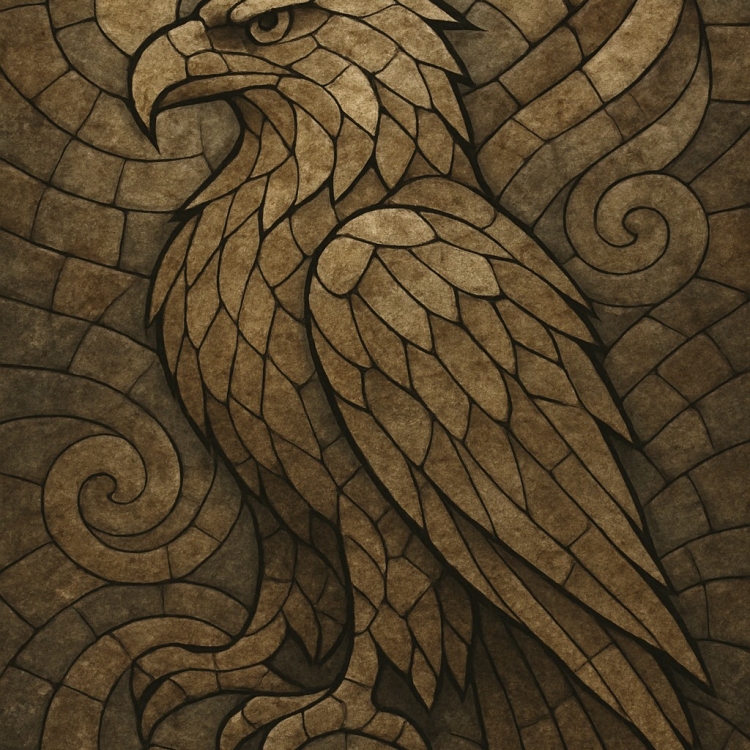 Stone Eagle Mosaic