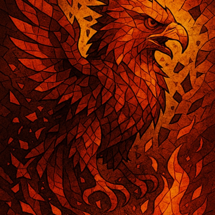 Destruction Eagle Mosaic